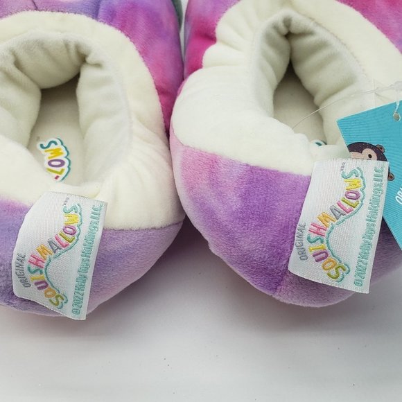 ORIGINAL Squishmallows UNICORN Girl's Rubber Sole Slippers - NWT - Size 2-3 - Picture 5 of 11
